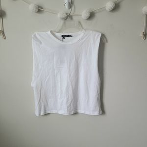 Nasty Gal White Muscle Tank Top Size 4